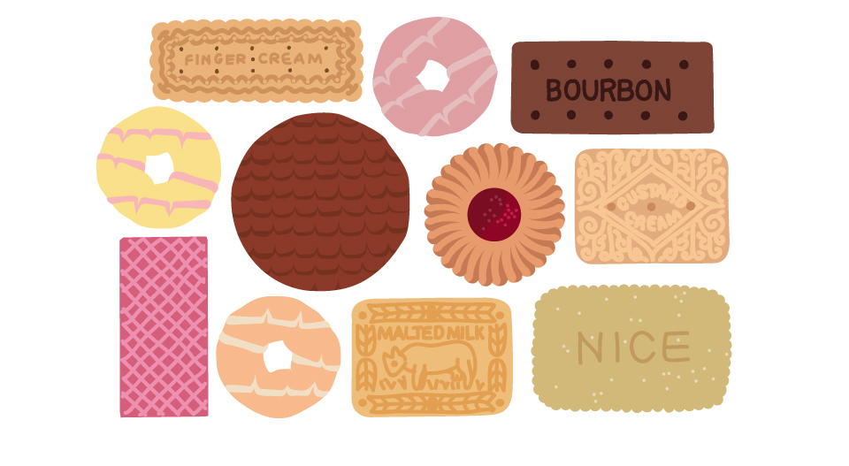 illustration of biscuits